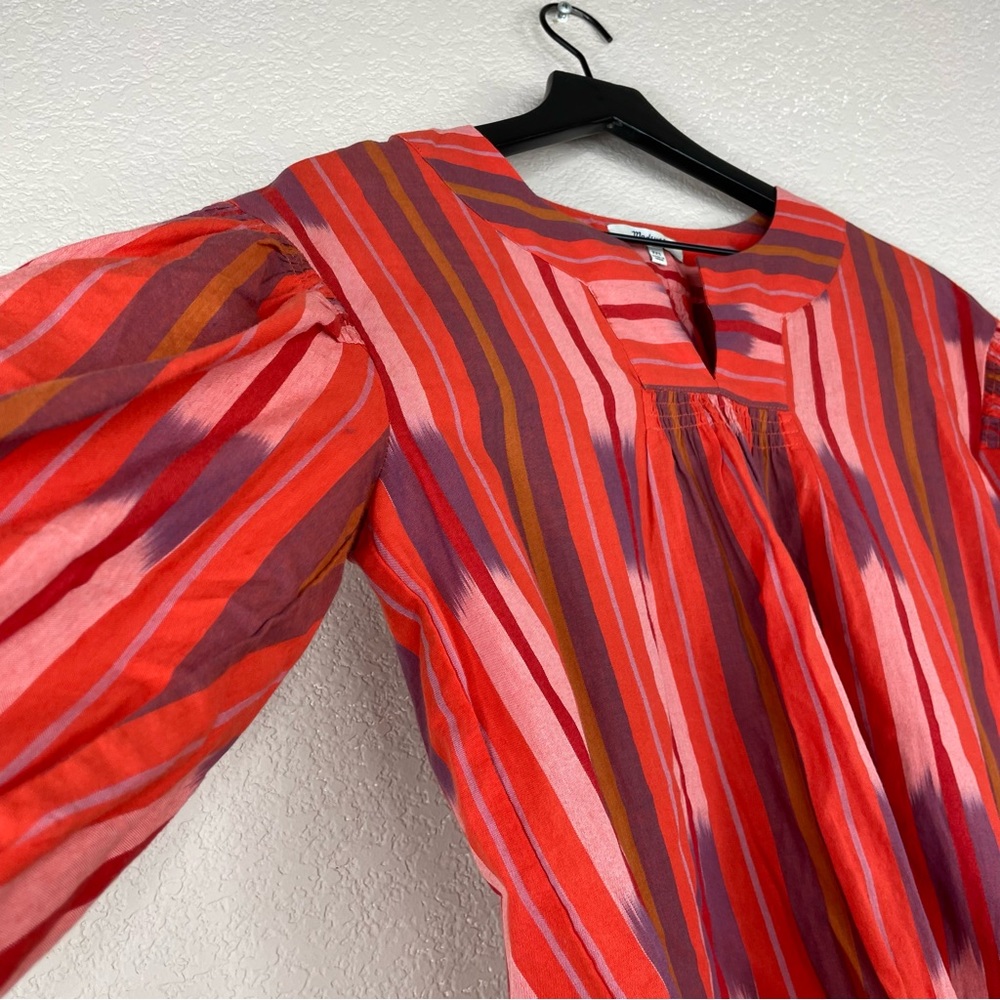 Madewell Ikat Peasant Blouse Size XXS - Picture 4 of 9